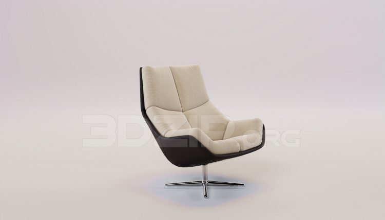 16408. Free 3ds Max Armchair Model Download (2)