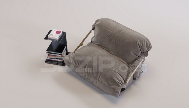16456. Free 3ds Max Stool Model Download (1)