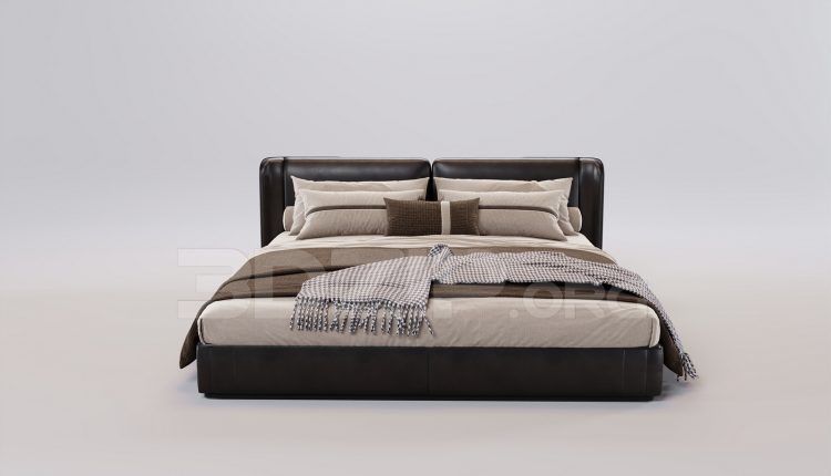 16465. Free 3ds Max Bed Model Download (2)