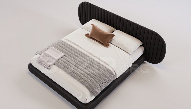 16467. Free 3ds Max Bed Model Download (2)