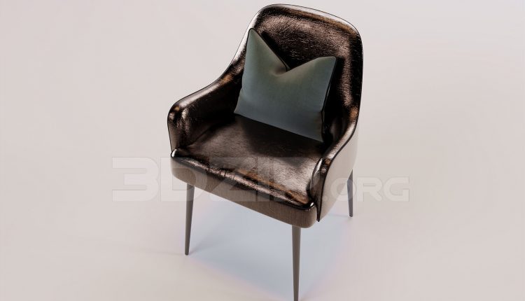 16470. Free 3ds Max Armchair Model Download (1)
