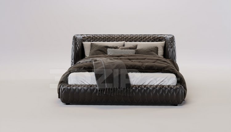 16476. Free 3ds Max Bed Model Download (2)