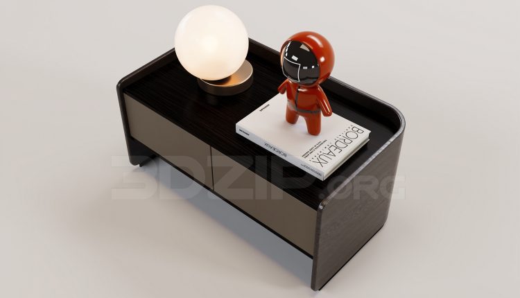 16477. Free 3ds Max Bedside Table Model Download (1)