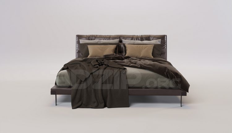 16478. Free 3ds Max Bed Model Download (2)
