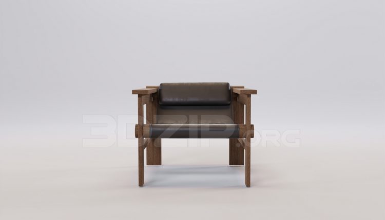 16480. Free 3ds Max Armchair Model Download (2)
