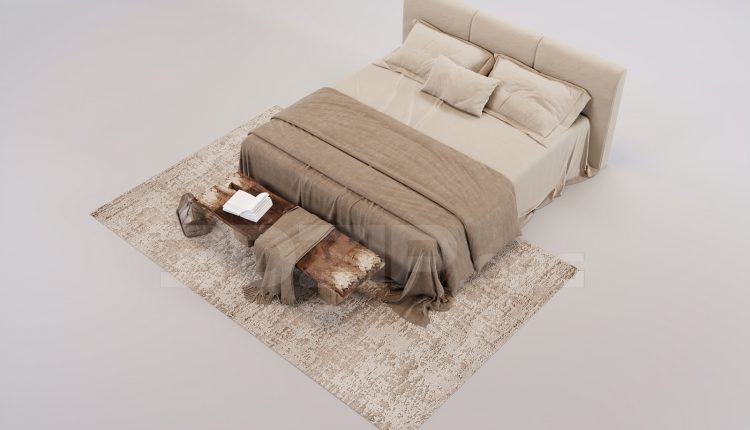 16481. Free 3ds Max Bed Model Download (2)