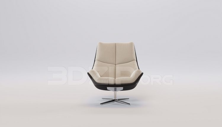 16484. Free 3ds Max Armchair Model Download (2)