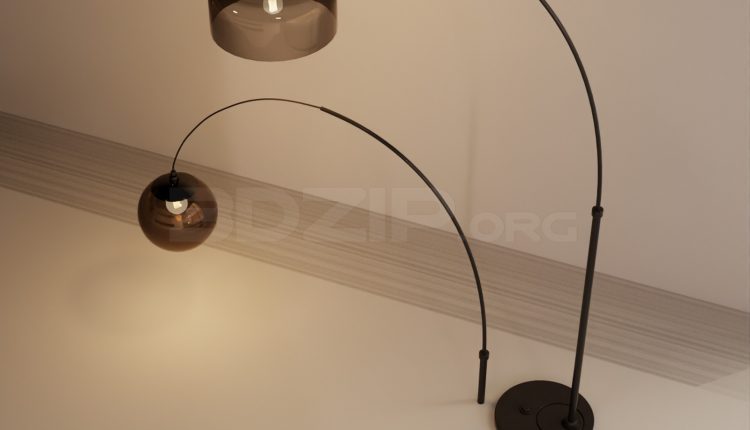 20061. Free 3ds Max Floor Lamp Model Download (2)