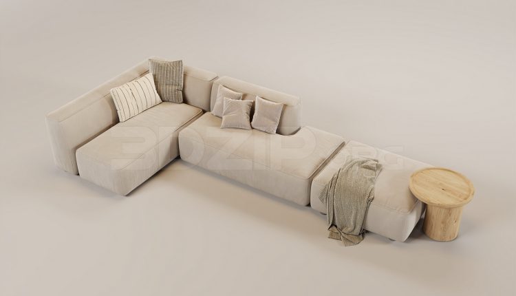 20071. Free 3ds Max Sofa Model Download (1)
