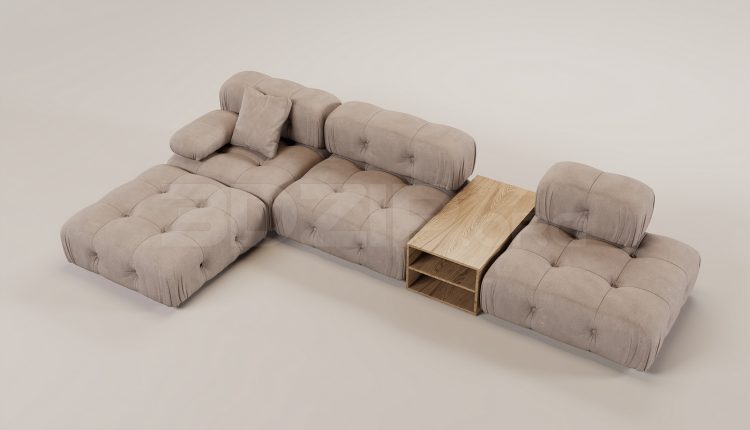 20073. Free 3ds Max Sofa Model Download (1)