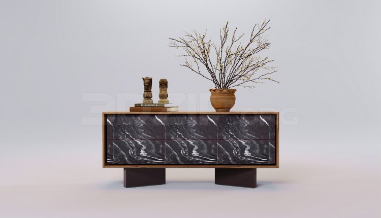 20074. Free 3ds Max Tv Cabinet Model Download (2)