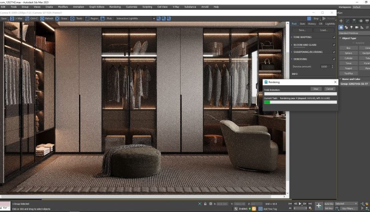20094. Free 3ds Max Dressing Room Model Download (2)