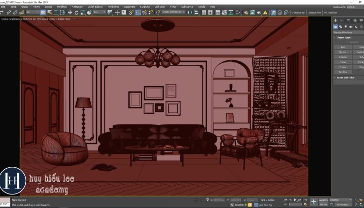 20096. 3ds Max Living Room Interior Model Download (4)