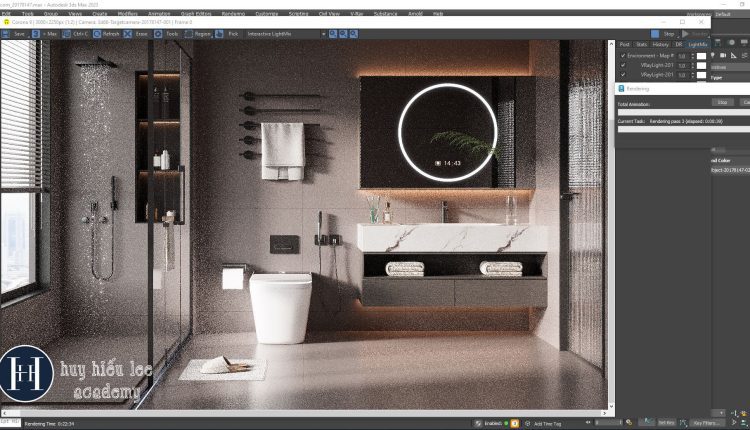 20098. Download Free 3ds Max Bathroom Interior Model (2)