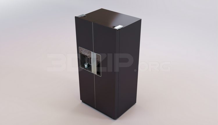 20105. Free 3ds Max Refrigerator Model Download (1)