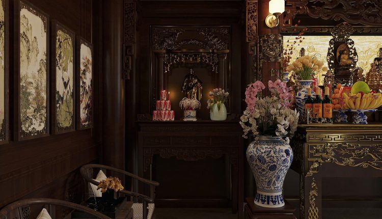 13794. Free 3ds Max Altar Room Interior Model Download By Duc Nguyen (2)