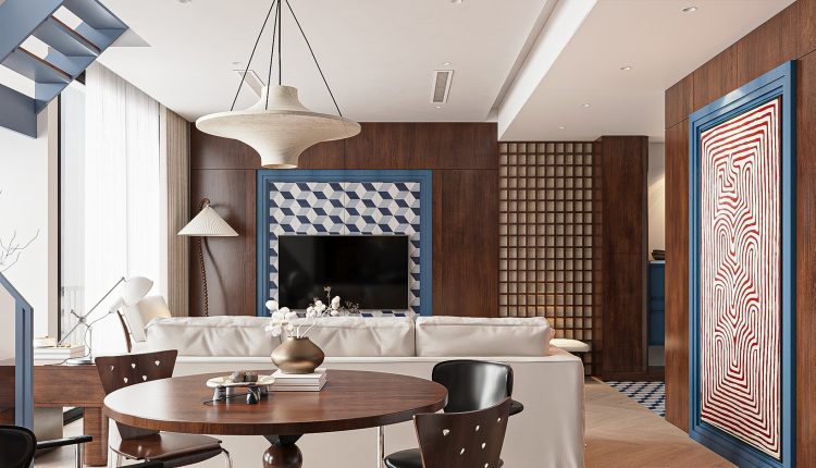 13796. 3ds Max Living Room – Kitchen Interior Model Download By Nguyen Ngoc Lam (8)