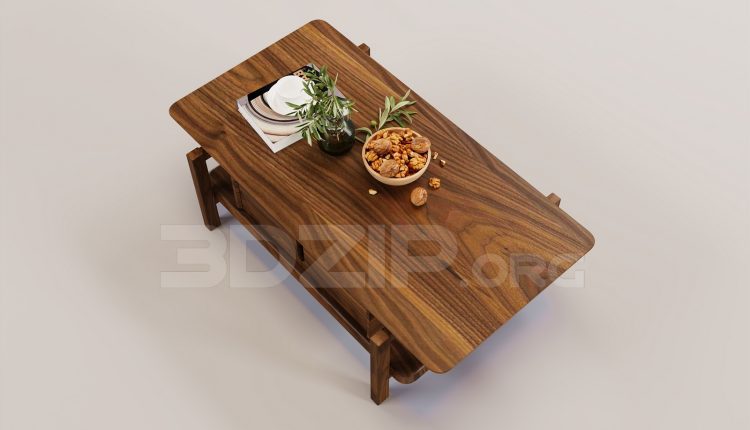 16488. Free 3ds Max Tea Table Model Download (2)