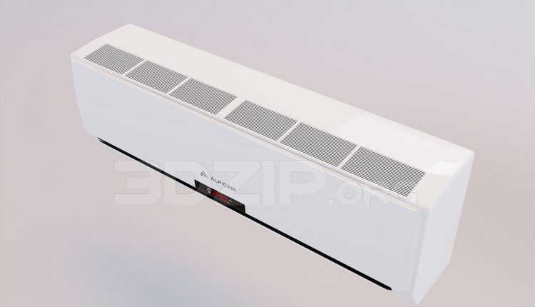 16490. Free 3ds Max Air Conditioner Model Download (1)