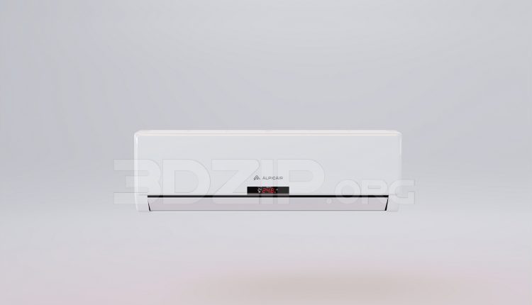 16490. Free 3ds Max Air Conditioner Model Download (2)