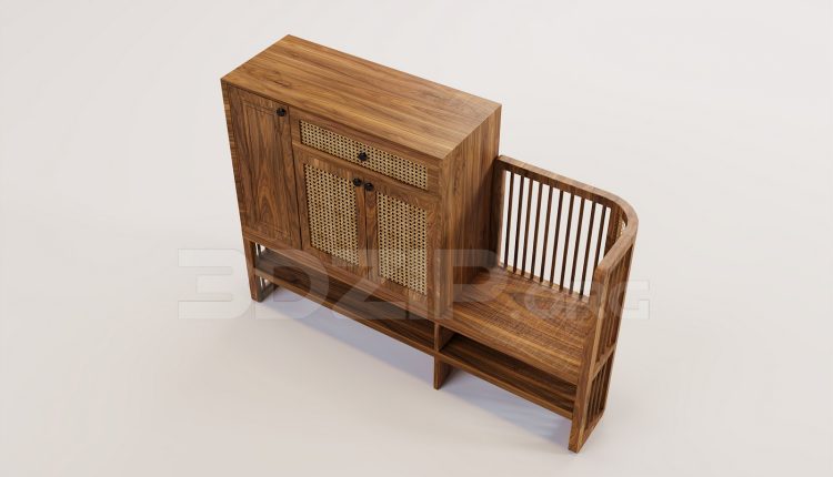 16496. Free 3ds Max Shoe Cabinet Model Download (2)