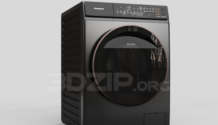 16497. Free 3ds Max Washing Machine Model Download (2)