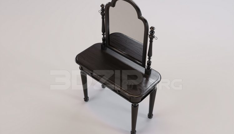 16510. Free 3ds Max Dressing Table Model Download (1)