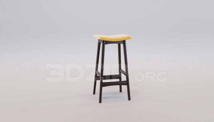 16512. Free 3ds Max Bar Stool Model Download (2)