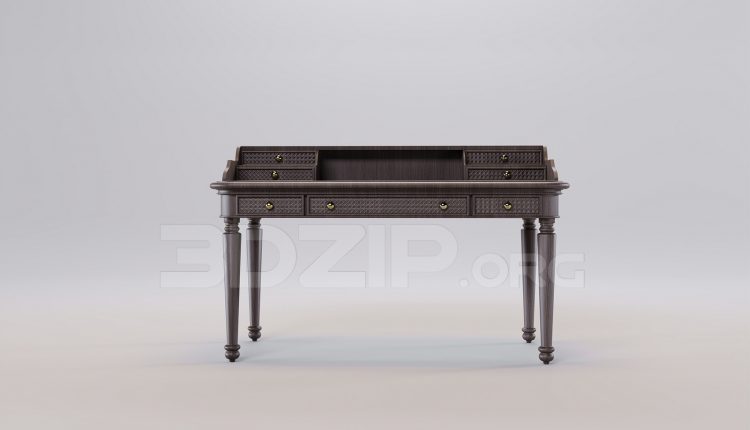 16525. Free 3ds Max Dressing Table Model Download (1)