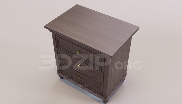 16529. Free 3ds Max Bedside Table Model Download (2)