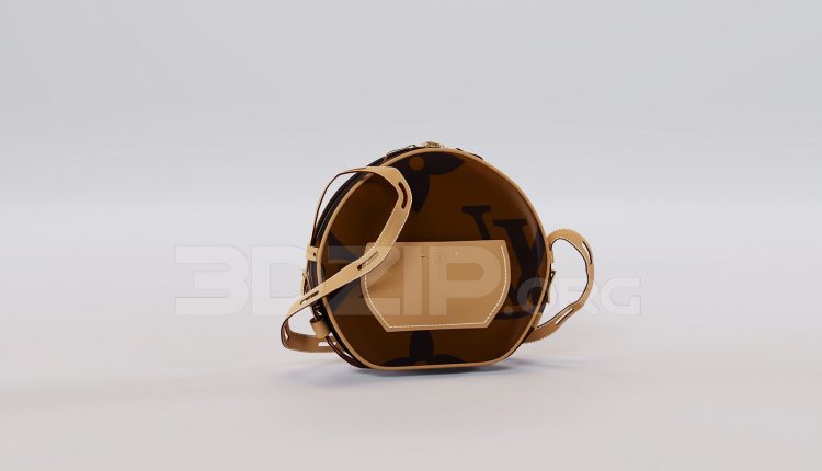 16532. Free 3ds Max Hand Bag Model Download (1)
