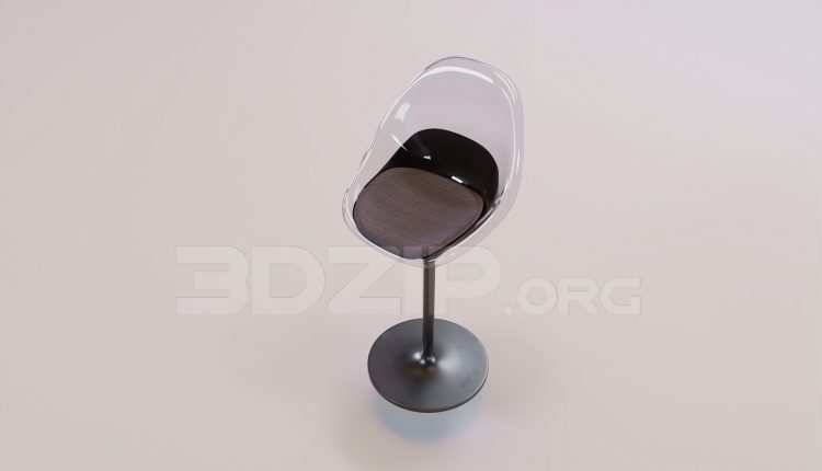 16539. Free 3ds Max Bar Stool Model Download (1)
