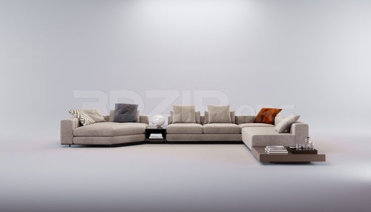 16542. Free 3ds Max Sofa Model Download (2)