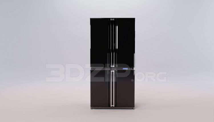 16543. Free 3ds Max Refrigerator Model Download (2)