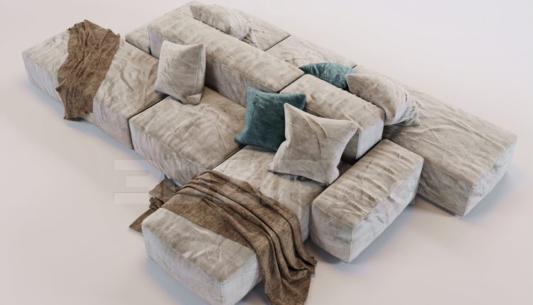 16573. Free 3ds Max Sofa Model Download (1)