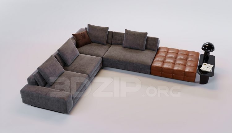 16576. Free 3ds Max Sofa Model Download (1)
