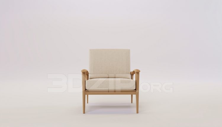 16581. Free 3ds Max Armchair Model Download (2)