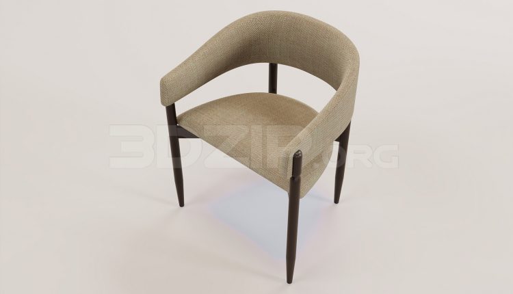 16589. Free 3ds Max Chair Model Download (1)