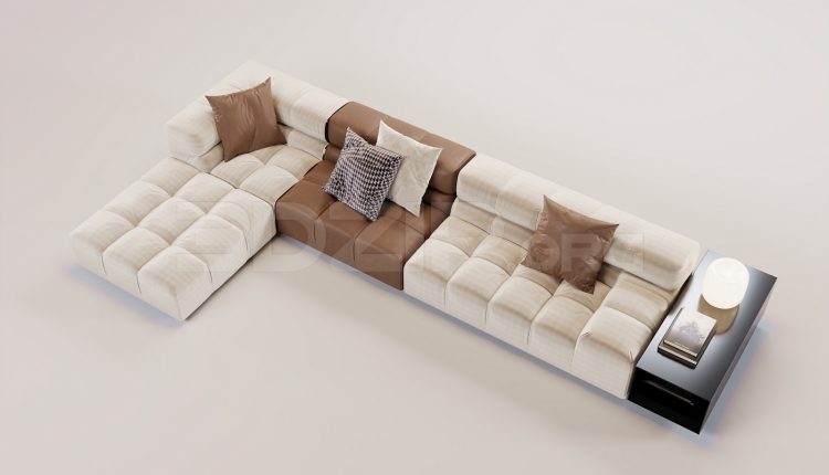 16602. Free 3ds Max Sofa Model Download (1)