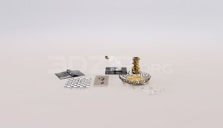 16612. Free 3ds Max Decorative Set Model Download (2)