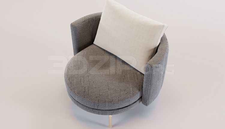 16613. Free 3ds Max Chair Model Download (1)