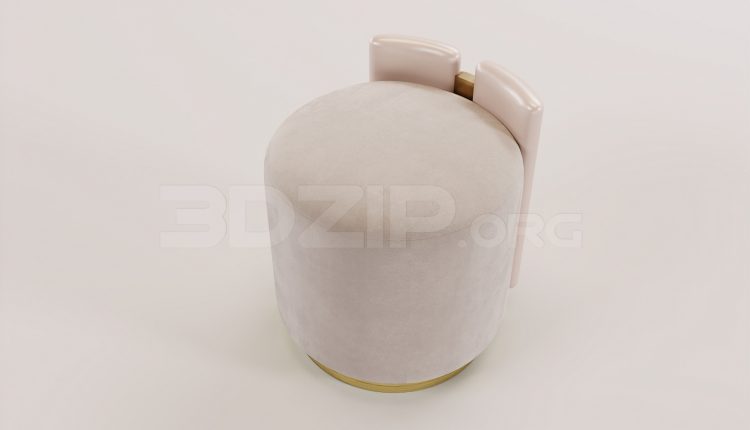 16623. Free 3ds Max Stool Model Download (1)