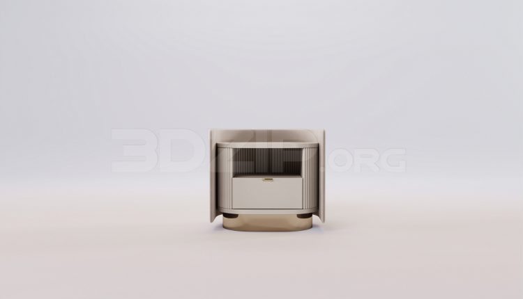 16627. Free 3ds Max Bedside Table Model Download (2)