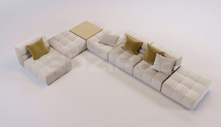 16632. Free 3ds Max Sofa Model Download (1)