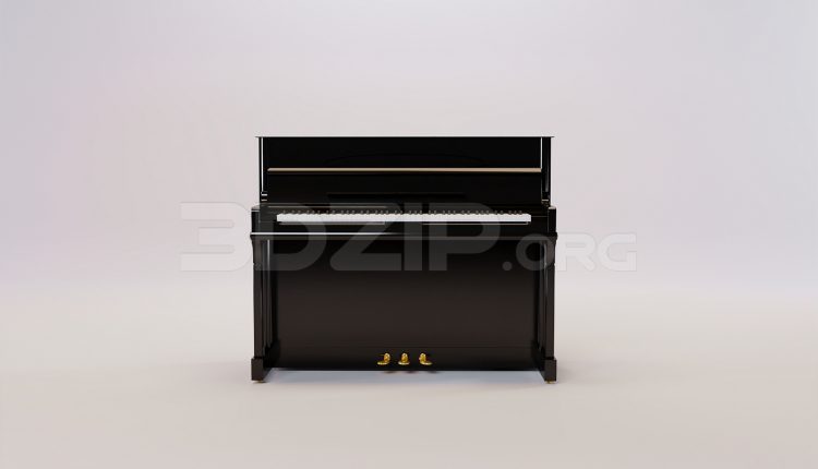 16662. Free 3ds Max Piano Model Download (2)