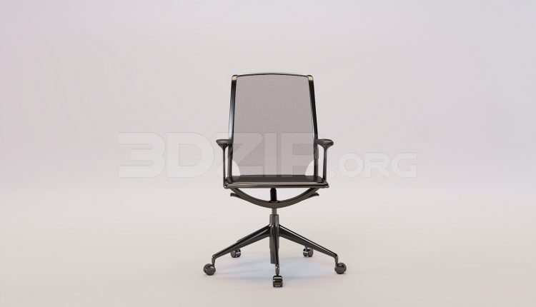16668. Free 3ds Max Office Chair Model Download (2)