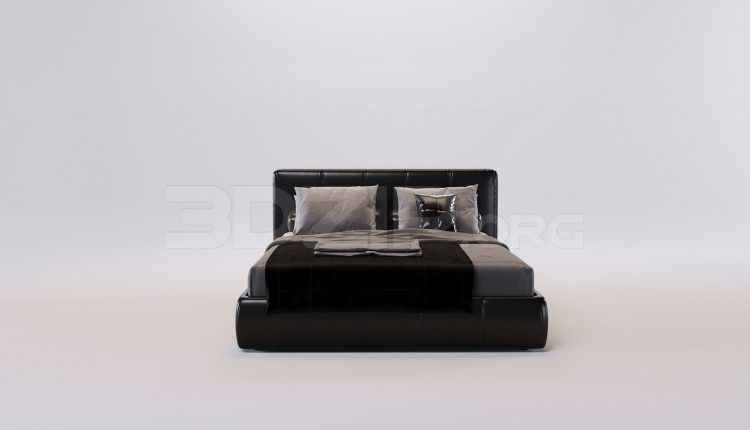 16670. Free 3ds Max Bed Model Download (2)