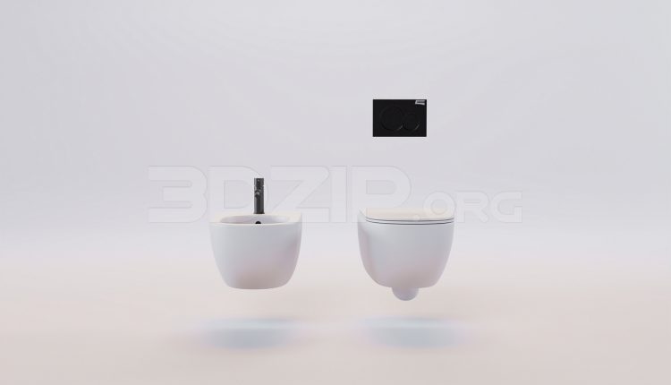 16682. Free 3ds Max Toilet Model Download (2)