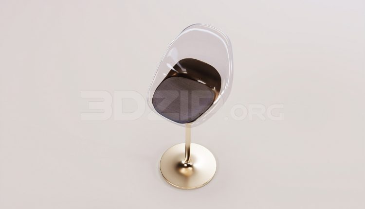 16695. Free 3ds Max Bar Stool Model Download (1)