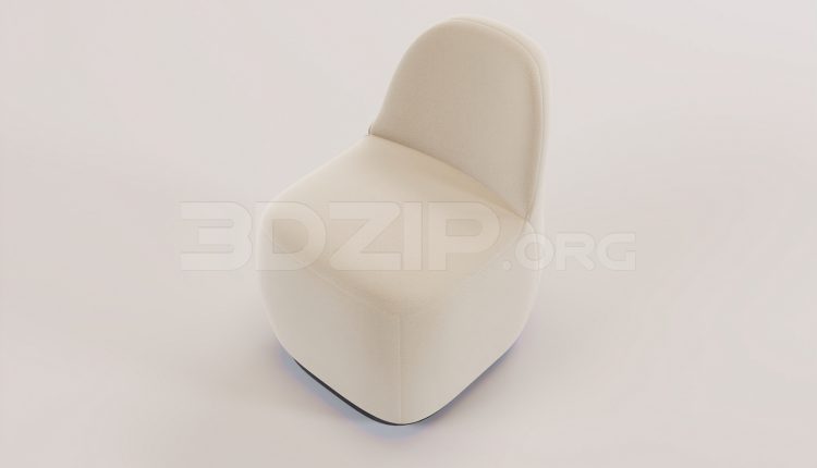 16702. Free 3ds Max Armchair Model Download (1)